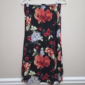 JBX Exclusive Skirt Size Medium Vintage Y2K Floral Skirt Vintage Black Red
